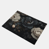 Paillasson Fleurs noires et blanches (Incliné)