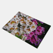 Paillasson Fleurs papillon rose blanc et violet (Incliné)