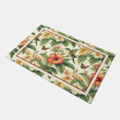 Paillasson Fleurs tropicales colorées Colibri (Incliné)