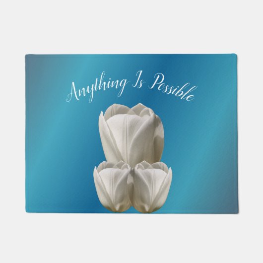 Paillasson Fleurs Tulip Tout Est Possible Inspiration (Devant)