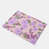 Paillasson Fleurs Violettes, Modèle Floral, Motif De Fleurs (Incliné)