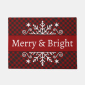 Paillasson flocon de neige Plaid Merry & Bright (Devant)