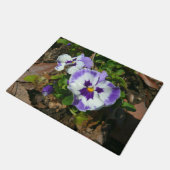 Paillasson Floral Purple and White Pansies (Incliné)