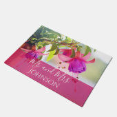 Paillasson Floral rose et violet M. et Mme. (Incliné)