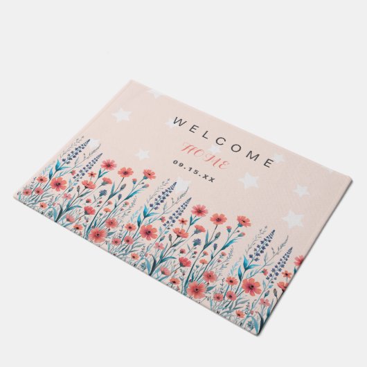 Paillasson Floral Star Welcome Home (Incliné)
