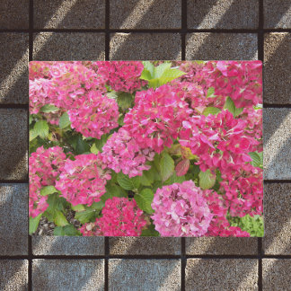 Paillasson Flore rose d'Hydrangée