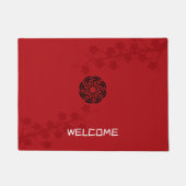 Paillasson Flore rouge gras (Devant)