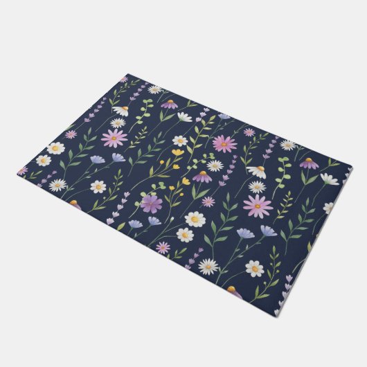 Paillasson Flore Surface Motif-Fashion Fleurs de printemps (Incliné)
