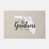 Paillasson Florida Famille Monogramme État Porte (Devant)