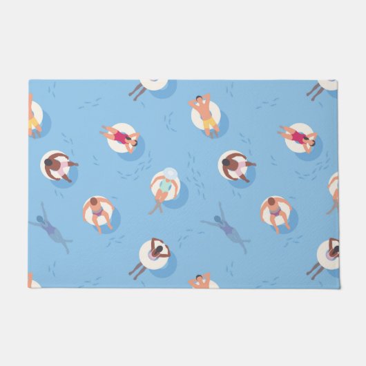 Paillasson Flottant dans le Motif de la rivière Lazy (Devant)