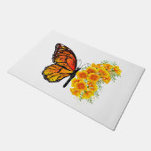 Paillasson Flower Butterfly with Yellow California Poppy (Incliné)