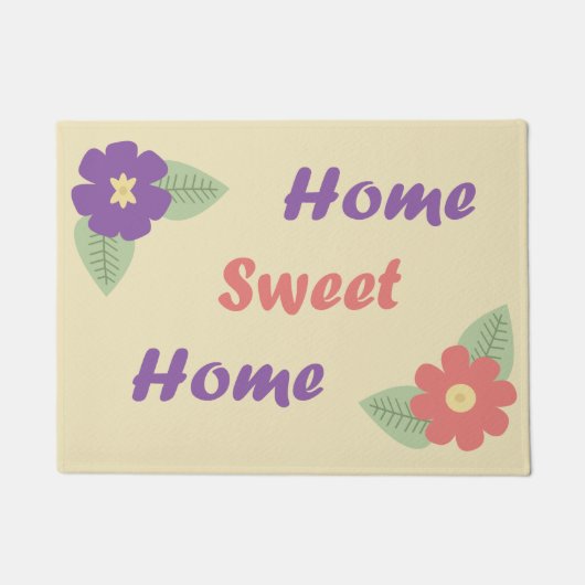 Paillasson Flower Home Welcome Mat (Devant)