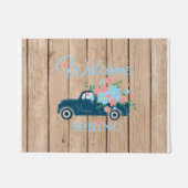 Paillasson Flowers In A Pickup Truck Welcome Spring  Doormat (Devant)