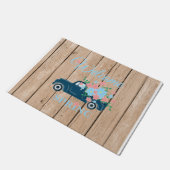 Paillasson Flowers In A Pickup Truck Welcome Spring Doormat (Incliné)
