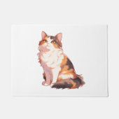 Paillasson Fluffy Calico Cat (Devant)
