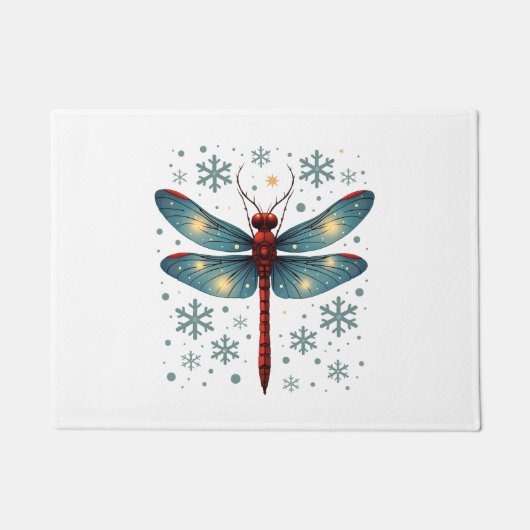 Paillasson Flux de libellules de fête (Devant)