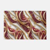 Paillasson Flux de marbre or et bordeaux (Devant)