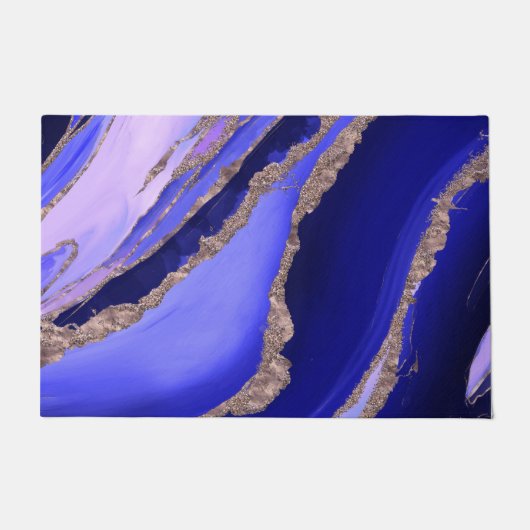 Paillasson Flux Lapis bleu et lavande (Devant)