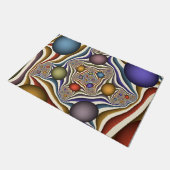 Paillasson Flying Up, Colorful Moderne Art Fractal Abstrait (Incliné)