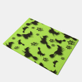 Paillasson Flying witch among stars at Halloween night 3D  (Incliné)