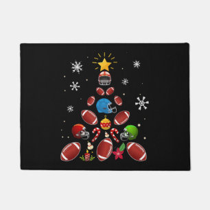 Paillasson Football Noël Arbre Noël Noël Joueur de football c