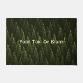 Paillasson Forêt de conifères fractale (Devant)