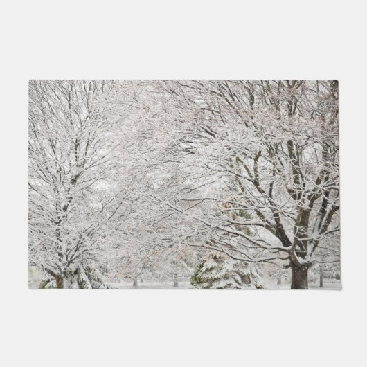 Paillasson Forêt hivernale neige (Devant)