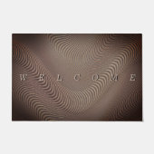 Paillasson Format Brown Wavy Art Abstrait (Devant)