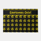 Paillasson Format d'avertissement de danger biologique avec t (Devant)