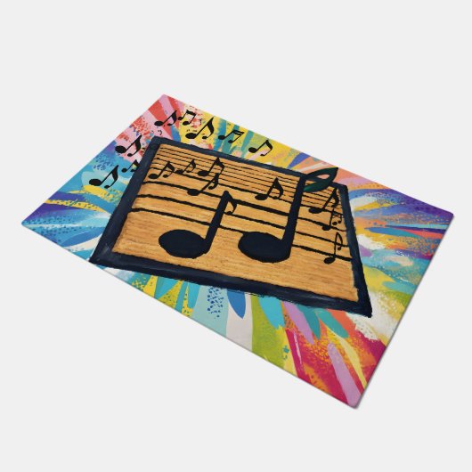 Paillasson Format de notes musicales (Incliné)