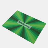 Paillasson Format de porte vert de l'illusion optique (Incliné)