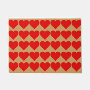 Paillasson Forme de cœur rouge amour classique minimalisme