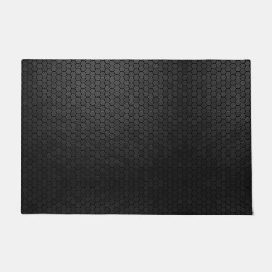 Paillasson Forme d'hexagone noir (Devant)