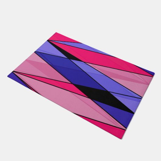 Paillasson formes géométriques modernes Abstraites triangles (Incliné)