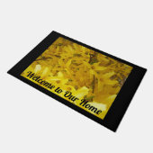 Paillasson Forsythie Jaune Photo Bienvenue dans notre maison (Incliné)