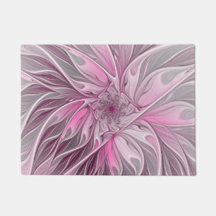 Paillasson Fractal Art Rose Flower Dream, Imaginaire Floral