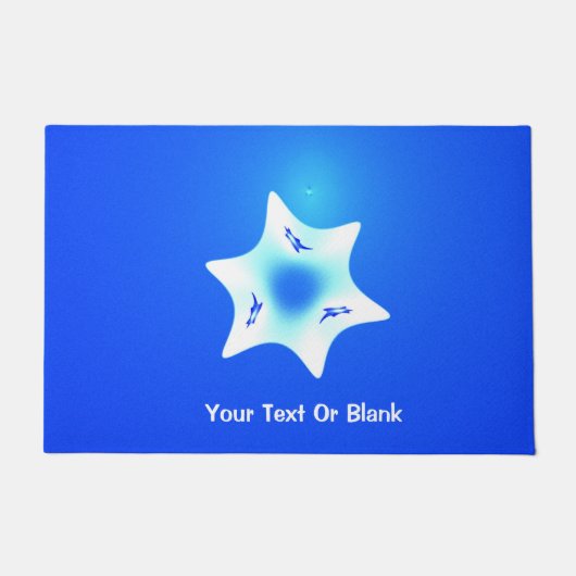 Paillasson Fractal Magen Lavan (Étoile blanche) (Devant)