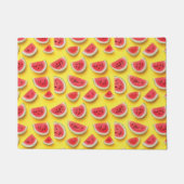 Paillasson Fraîches de pastèque Motif sur Jaune (Devant)