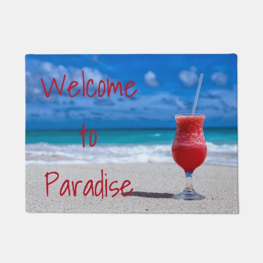 Paillasson Fraise Daiquiri Tropical Punch Caribbean Beach (Devant)