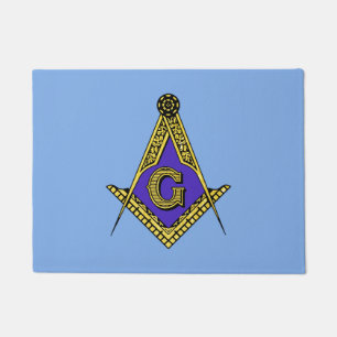 Paillasson Franc-maçon (bleu)