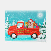 Paillasson Français Blog Noël Père Noël Livraison Camion (Devant)