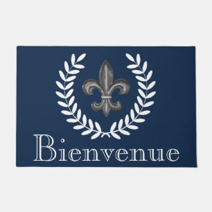 Paillasson Français Chateau Fleur De Lis et lauriers
