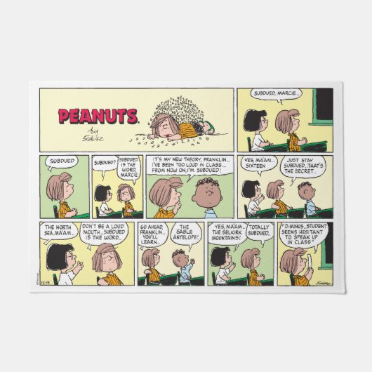 Paillasson Franklin, Pepperment Patty & Marcie | Classe mathé (Devant)