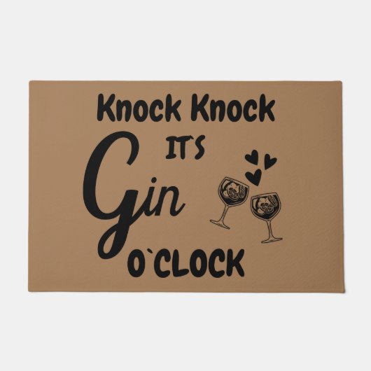 Paillasson Frapper Frapper c`est Gin o`clock (Devant)