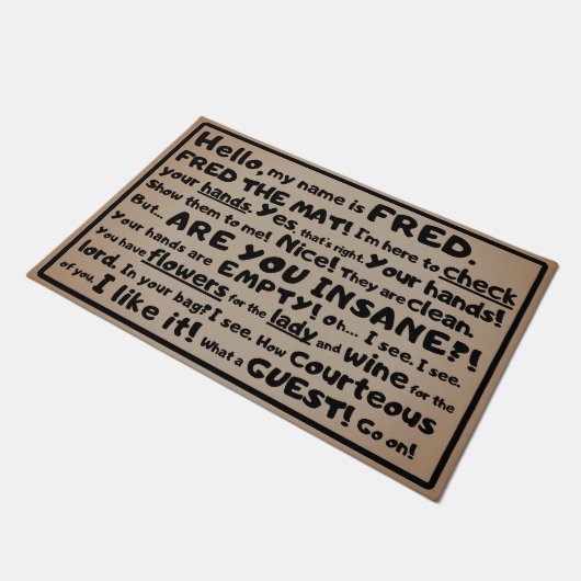 Paillasson Fred the Mat - L'inspecteur invité (Incliné)