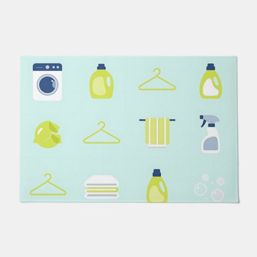 Paillasson Fresh Laundry Day Pattern (Devant)