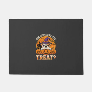 Paillasson Friandise pour chien Halloween Design Bullrouille