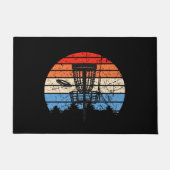 Paillasson Frisbee Golf Disque Golf Rétro (Devant)