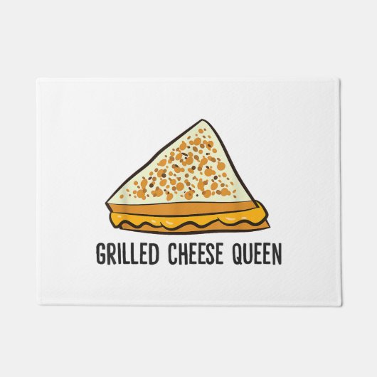 Paillasson Fromage Grillé Queen Funny Fromage Grillé (Devant)