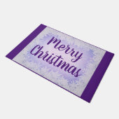 Paillasson Frost violet et lilas Joyeux Noël (Incliné)